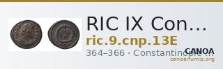 RIC IX Constantinople 13E — CANOA