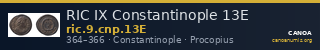 RIC IX Constantinople 13E — CANOA