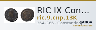 RIC IX Constantinople 13K — CANOA