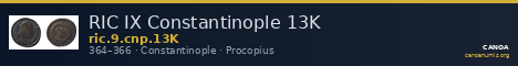 RIC IX Constantinople 13K — CANOA