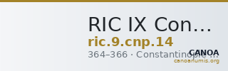 RIC IX Constantinople 14 — CANOA