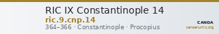 RIC IX Constantinople 14 — CANOA