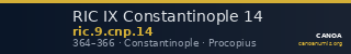RIC IX Constantinople 14 — CANOA