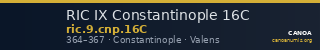 RIC IX Constantinople 16C — CANOA