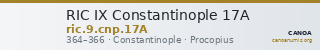 RIC IX Constantinople 17A — CANOA