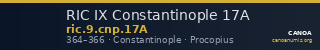 RIC IX Constantinople 17A — CANOA
