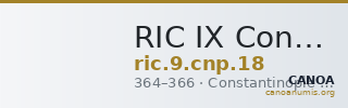 RIC IX Constantinople 18 — CANOA