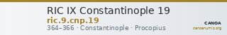 RIC IX Constantinople 19 — CANOA