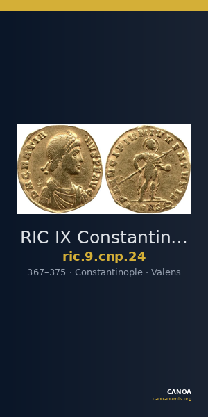 RIC IX Constantinople 24 — CANOA