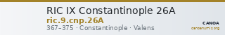 RIC IX Constantinople 26A — CANOA