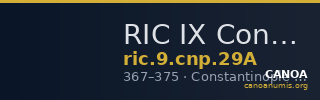 RIC IX Constantinople 29A — CANOA