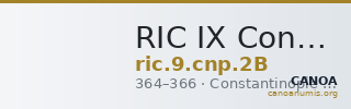 RIC IX Constantinople 2B — CANOA