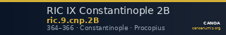 RIC IX Constantinople 2B — CANOA