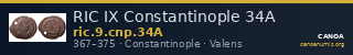RIC IX Constantinople 34A — CANOA