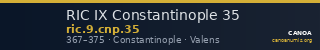 RIC IX Constantinople 35 — CANOA