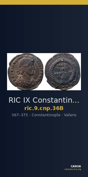 RIC IX Constantinople 36B — CANOA