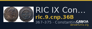 RIC IX Constantinople 36B — CANOA