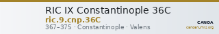 RIC IX Constantinople 36C — CANOA