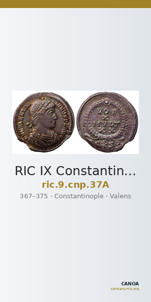RIC IX Constantinople 37A — CANOA