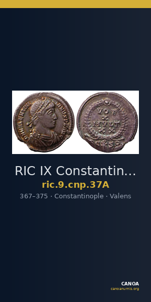 RIC IX Constantinople 37A — CANOA
