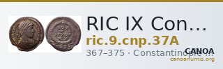 RIC IX Constantinople 37A — CANOA