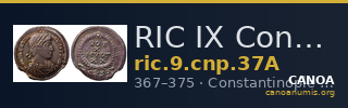 RIC IX Constantinople 37A — CANOA
