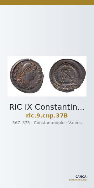RIC IX Constantinople 37B — CANOA