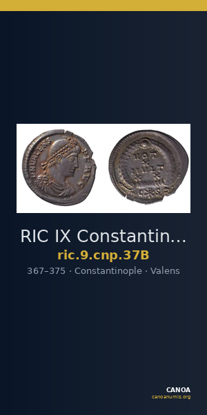 RIC IX Constantinople 37B — CANOA