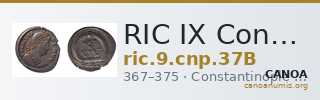 RIC IX Constantinople 37B — CANOA
