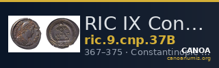 RIC IX Constantinople 37B — CANOA