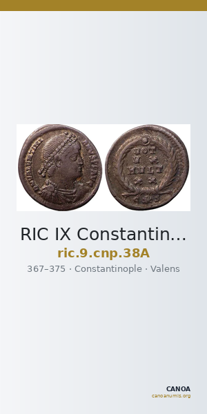 RIC IX Constantinople 38A — CANOA
