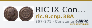 RIC IX Constantinople 38A — CANOA
