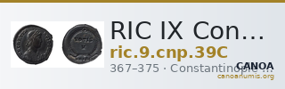 RIC IX Constantinople 39C — CANOA