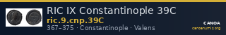 RIC IX Constantinople 39C — CANOA