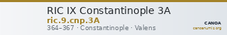 RIC IX Constantinople 3A — CANOA