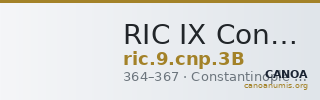 RIC IX Constantinople 3B — CANOA
