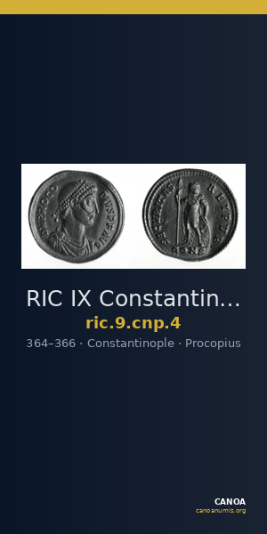 RIC IX Constantinople 4 — CANOA