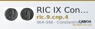 RIC IX Constantinople 4 — CANOA
