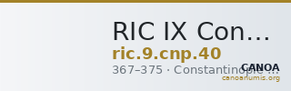 RIC IX Constantinople 40 — CANOA