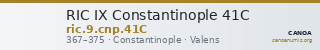 RIC IX Constantinople 41C — CANOA