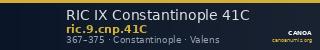 RIC IX Constantinople 41C — CANOA