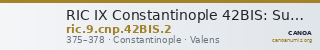RIC IX Constantinople 42BIS: Subtype 2 — CANOA
