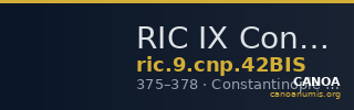 RIC IX Constantinople 42BIS — CANOA