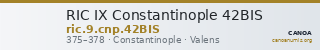 RIC IX Constantinople 42BIS — CANOA