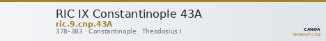 RIC IX Constantinople 43A — CANOA
