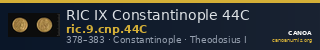RIC IX Constantinople 44C — CANOA