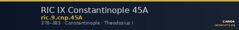 RIC IX Constantinople 45A — CANOA