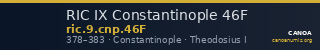 RIC IX Constantinople 46F — CANOA