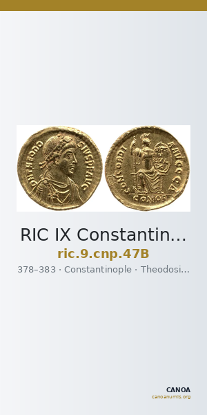 RIC IX Constantinople 47B — CANOA