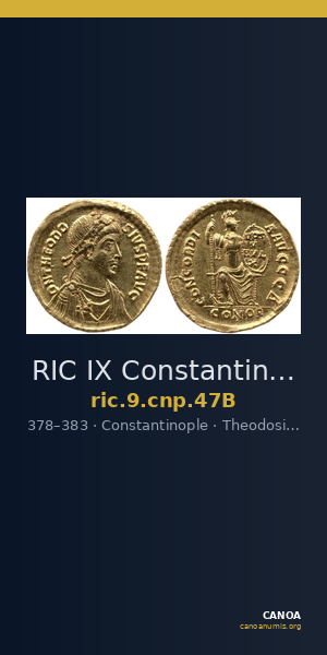 RIC IX Constantinople 47B — CANOA
